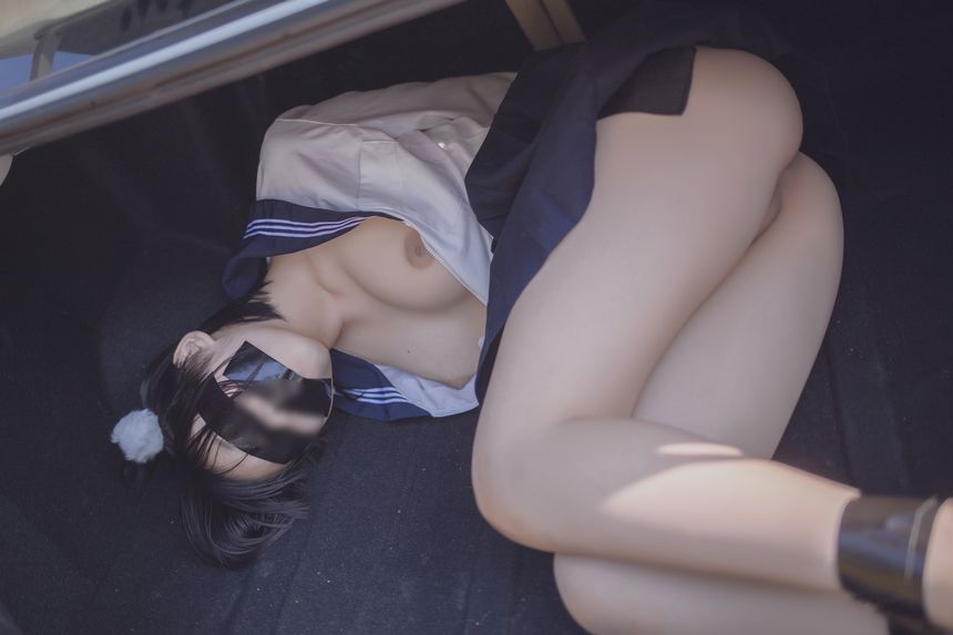 图库-(悠宝 - Haruka) - School Girl In Car Trunk